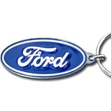 Ford Blue Oval Premium Pewter Keychain
