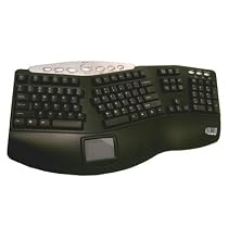 Tru-form Pro Media Contoured Ergo Touchpad Keyboard PS/2 Blk