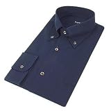 Bagutta Solid Blue Classic Buttondown Cotton Dress Shirt