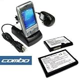 Bargaincell- HTC Cingular 8125 PDA Smartphone Accessory Bundle - USB Twin Cradle Desktop with Spare Battery Charger Slot Dopod 838 + Standard Lithium-Ion Battery
