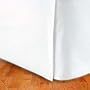 300TC Egyptian Cotton QUEEN Bed Skirt SOLID WHITE BY MARRIKAS (TM)
