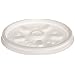 Dart 6JL White Vented Lid for Foam Cups and Containers (Case of 1,000)