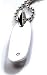Men's Drop Pendant with 1 Brilliant Cut Diamonds and 20 Ball Chain by Hot Diamonds Sterling Silver