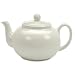 RSVP Stoneware Teapot, White