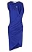 ANGVNS Women V Neck Sleeveless Cocktail Party Pleated Dress