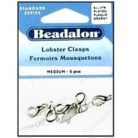 Beadalon Lobster Clasps 15.3mm Medium Silver 