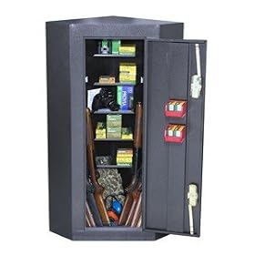 Homak HS30036010 Silver Vein 10 Gun Corner Cabinet