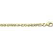 14K Yellow Gold Diamond-Cut Rope Chain - 2.50mm - 24 inch