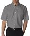 High Quality Men?s Classic Wrinkle Free Short Sleeve Oxford - Charcoal
