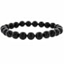 Genuine Onyx Stone 8mm Bead Beaded Stretch Bracelet