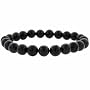 Genuine Onyx Stone 8mm Bead Beaded Stretch Bracelet