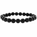 Genuine Onyx Stone 8mm Bead Beaded Stretch Bracelet