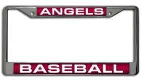 Los Angeles Angels of Anaheim Laser Cut Chrome License Plate Frame
