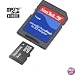 Sandisk 4GB MicroSDHC  Memory Card with SD Adapter (BULK Packaging)