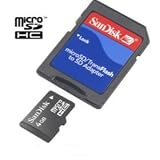  : Sandisk 4GB MicroSDHC  Memory Card with SD Adapter (BULK Packaging)