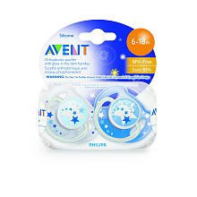 Philips AVENT BPA Free Night Time Pacifier, 6-18 Months