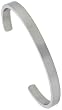 7 1/2 in. Plain Surgical Steel Cuff Bangle 1/4 in. (6 mm) wide