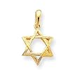 14k Polished Star of David Pendant