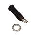 Guitar Bass Cylinder Flush Mount Output Jack Black