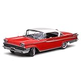 1959 Mercury Parklane Hard Top 1 18 White & Red Platinum Edition by Sun Star