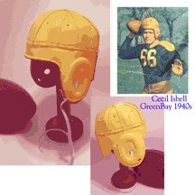 1940 Old Green Bay Football Helmet