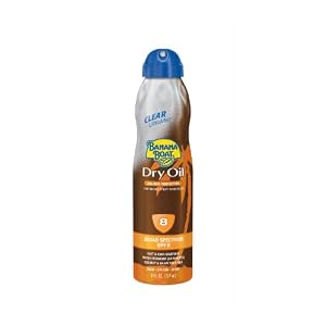 Banana Boat Tanning Ultramist Dry Oil, Spf 8, 6-Ounces (Pack of 3)