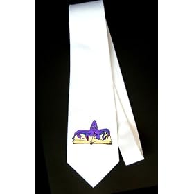 Party Decoration Necktie with octopus, drawing, writing, tentacles, book