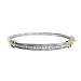 FOJO's Diamond in Sterling Silver Two Tone Bangle (1/3 ct. tw.)