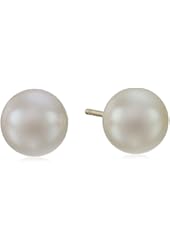 14k Yellow Gold Akoya Cultured Pearl Stud Earrings (6.5-7mm)