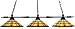 Z-Lite Pool Table Light - Tiffany Billiard Aztec Style 1 3 Light Pool Table Light