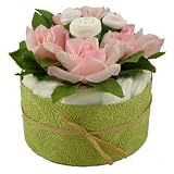 Welcome Home Blue Roses Diaper Bouquet
