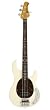 Ernie Ball Music Man Classic Collection StingRay 4 String Bass - Single Humbucker Classic White Finished Birdseye Maple Neck Shell Pickguard