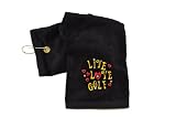 NAVIKA GOLF TOWEL EMBROIDERED W/ SWAROVSKI CRYSTAL- LIVE LOVE GOLF