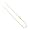 18K Gold over Sterling Silver 1mm Rolo Chain Bracelet, Anklet, Necklace 7