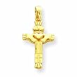 14k Claddagh Cross Pendant