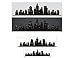 Glow-In-The-Dark City Image Design PVC Wall Decal Stickers (120 x 30 cm)