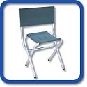 OASIS FOLDING ALUMINUM COMPACT CHAIR W/ CUP HOLDER & LED FLASHLIGHT-5 Years Warranty