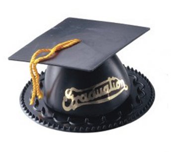 Graduation Cap Cake Topper - Black Graduation Cap Cake Topper - Black