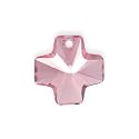 Cristal Swarovski - Pendentif croix rose clair 20 mm (1)