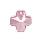 Cristal Swarovski - Pendentif croix rose clair 20 mm (1)