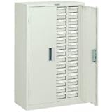 バンラックケースA型扉付4列15段NG色 A-415D NG(ネオグレー)(SA-415DP)