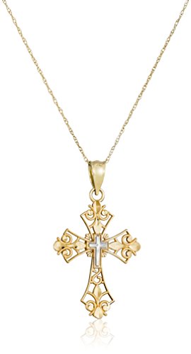 19.13'' history Gold cross pendant Pendant Necklace, Filigree (B00DJQ0XG8 Yellow Cross 14k 19.13'' history Gold cross pendant Pendant Necklace, Filigree (B00DJQ0XG8 Yellow Cross 14k