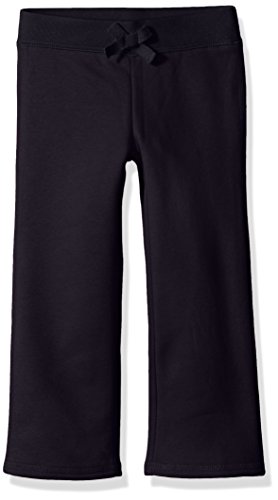 French Toast Big Girls' Fleece Pant, Navy, 10/12