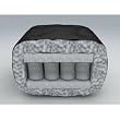 Westwood Marshall Spring Twill Full 9-Inch Futon Mattress, Black