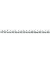 14K White Gold Holds 29 2.6mm Stones 2.03ct Hugs & Kisses Tennis Bracelet M