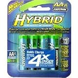Rayovac Hybrid Rechargable AA NiMH Batteries (Pack of 4) by Rayovac