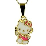 18KT Gold gf HELLO KITTY Pendant - Childrens Jewelry - FREE Shipping