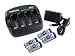Combo: Tenergy TN268 Li-Ion Battery Charger + 4 pcs RCR123A 900mah Rechargeable Batteries