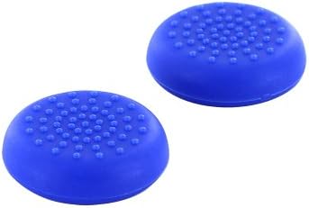 Iconic Lime® Silicone Thumb Stick Grip Cap Cover for Sony PlayStation 4 Controller, Blue