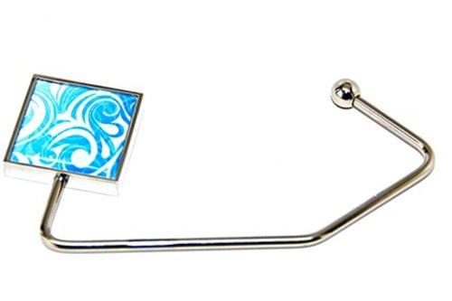 Silverhooks blue wave square purse hook hanger